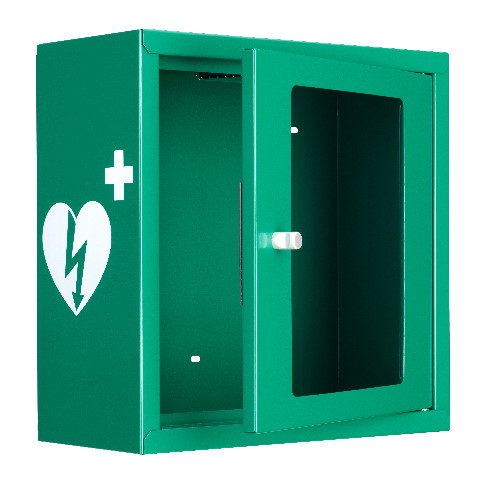 AED Wandkast groen met alarm