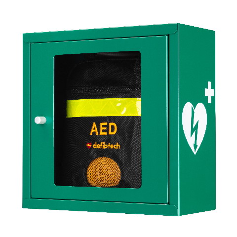 AED Wandkast groen met alarm