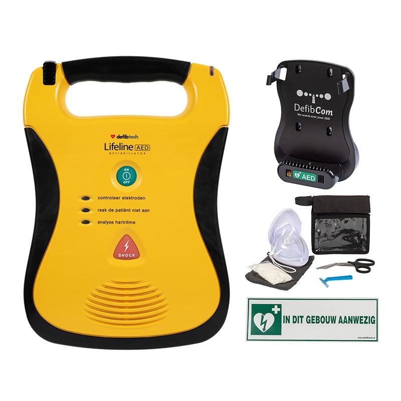 Lifeline AED Defibcom pakket second generation