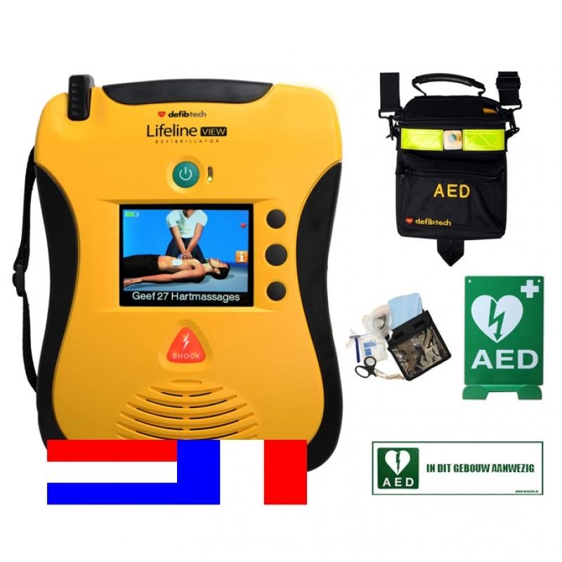 Lifeline VIEW AED Dual NL-FR Combipakket