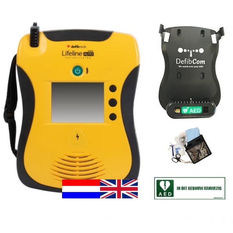 Lifeline View AUTO AED Dual NL-EN DefibCom pakket