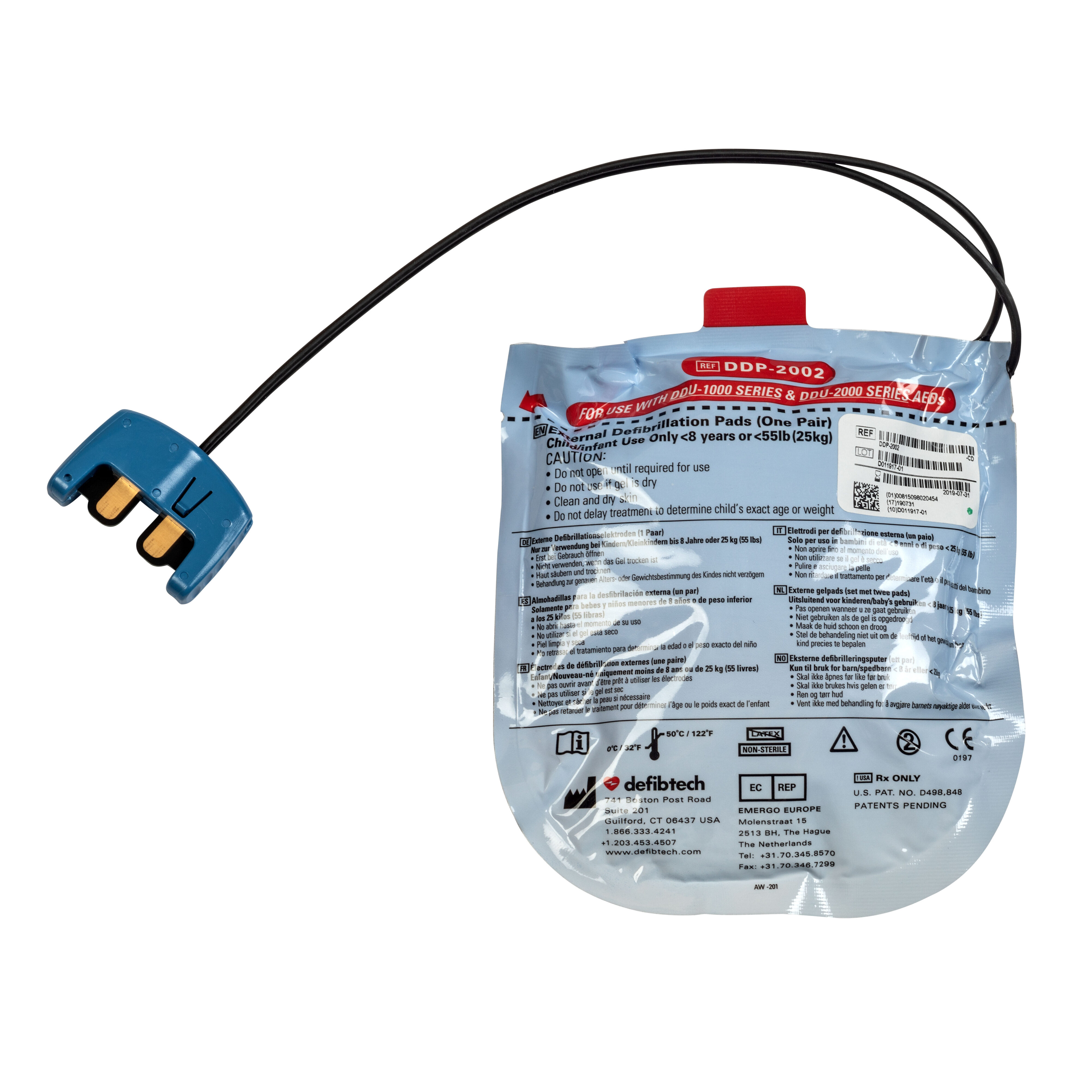 Kinderelektroden Defibtech Lifeline VIEW AED - Afbeelding 2